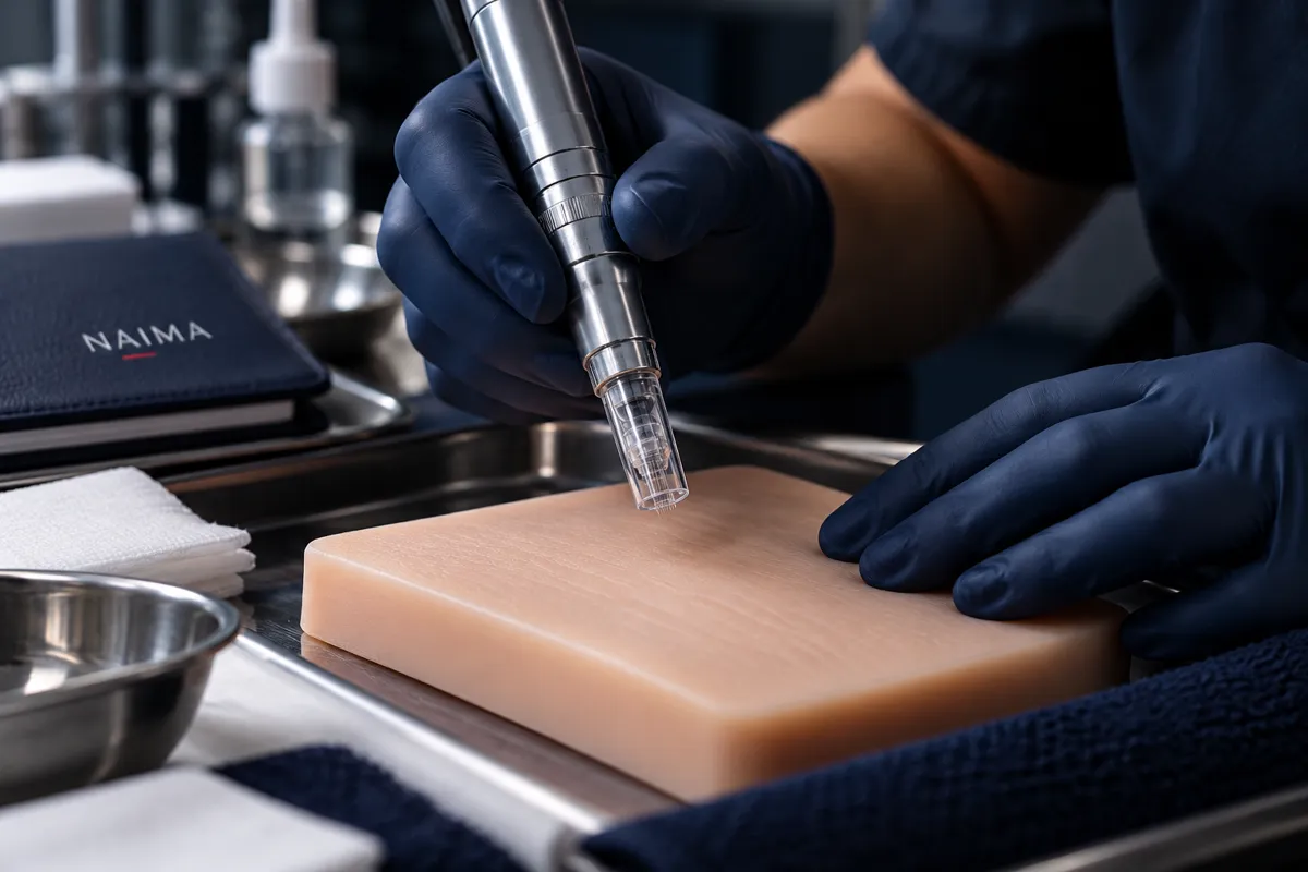 Illustrative image: MCCM Microneedling & Serum Education training close-up